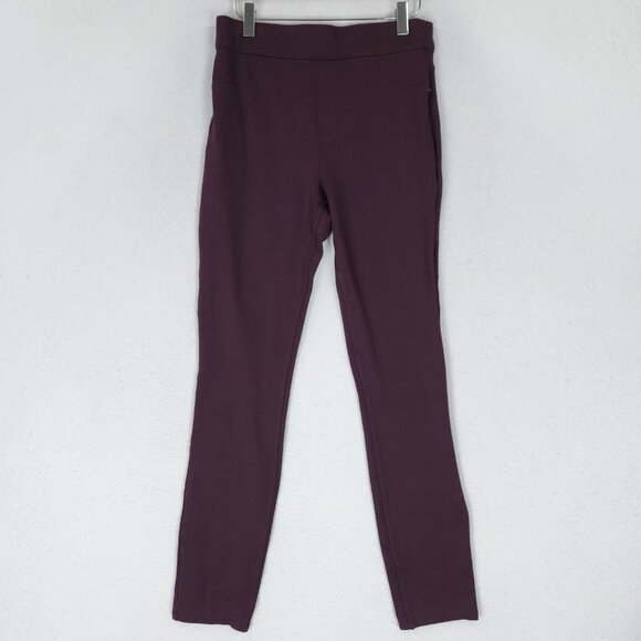 Spanx Pants Womens Medium Purple High Rise Shapewear Ankle Leggings Skinny - Picture 1 of 12